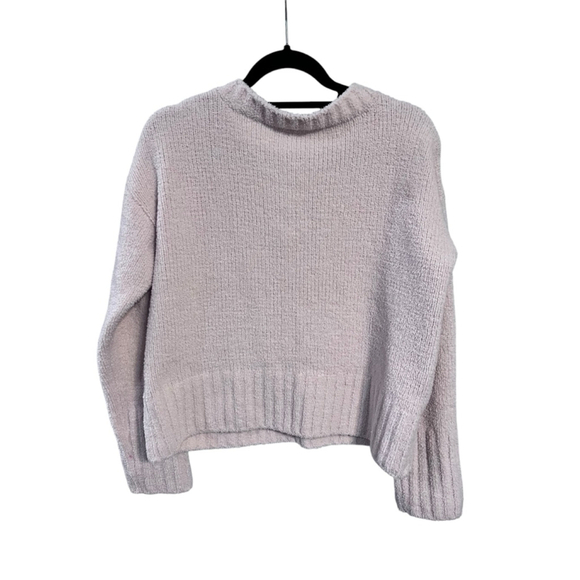 ATM Anthony Thomas Melillo Chenille Sweater Peach Blush Size Medium Soft Pocket - Picture 2 of 4